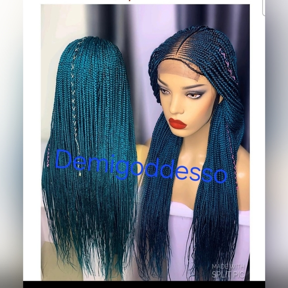 Tgreen Cornrow Braided Wig 26inches